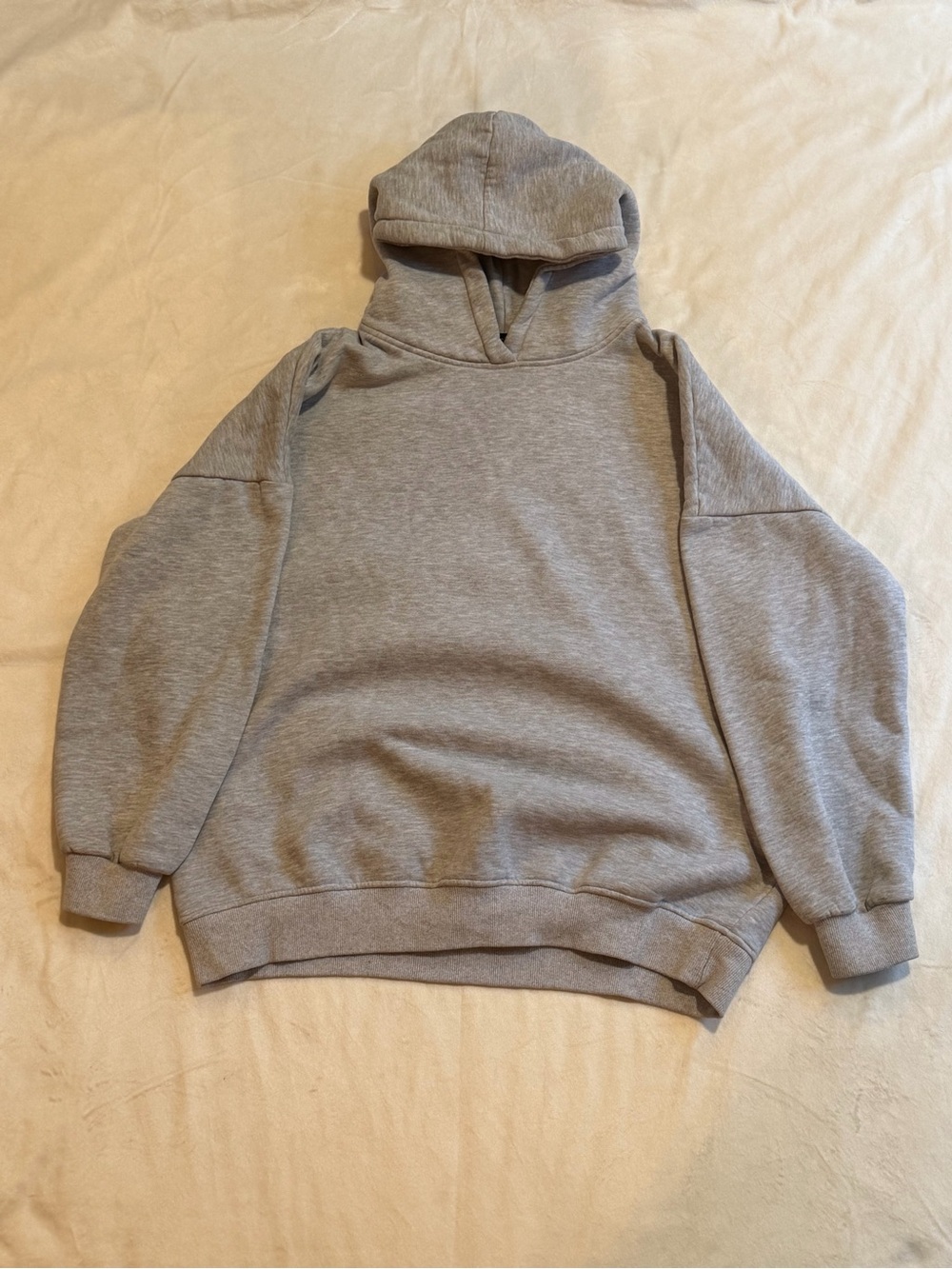 Trendy Queen Heather Gray Pullover Hoodie